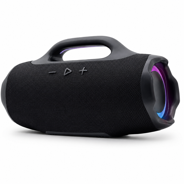 Bluetooth колонка з якісним звуком акумуляторна B62LED Boomsbox 4 Mini Чорна 6262 фото