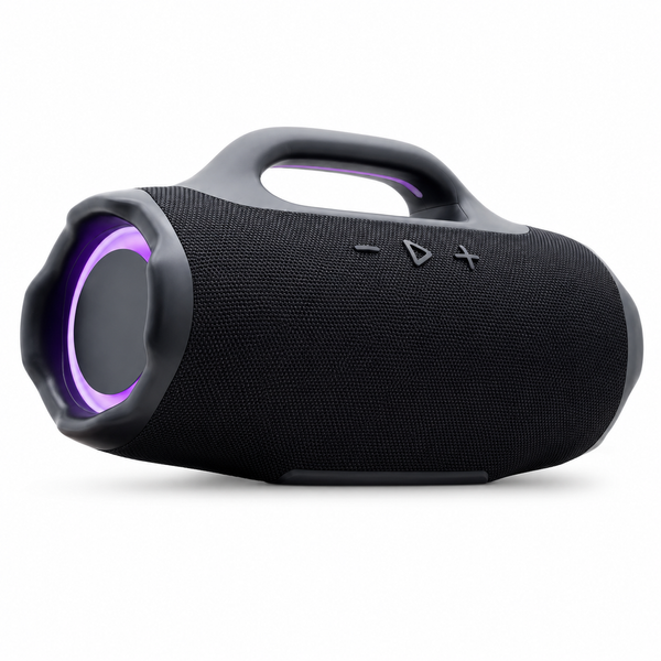 Bluetooth колонка з якісним звуком акумуляторна B62LED Boomsbox 4 Mini Чорна 6262 фото