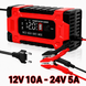 Імпульсний автоматичний зарядний пристрій 12V 10A - 24V 5A, для акумуляторів  AGM, GEL, SLA, EFB, LiFePO4 1224 фото 1