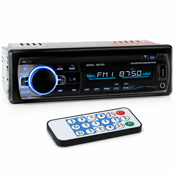 Автомагнітола JSD 520 1din Bluetooth USB SD AUX 4x60W автомобільна магнітола 9851 фото