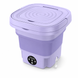 Стиральная машина портативная Mini Folding Washing Machine, складная мини стиралка для вещей Фиолетовая 81120 фото 4