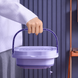 Стиральная машина портативная Mini Folding Washing Machine, складная мини стиралка для вещей Фиолетовая 81120 фото 7