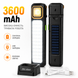 Ліхтар 3600 mAh 48 світлодіодів яскравий акумуляторний прожектор на підставці із сонячною батареєю HEL-6866T фото 1
